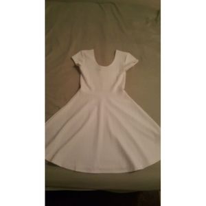 White skater dress